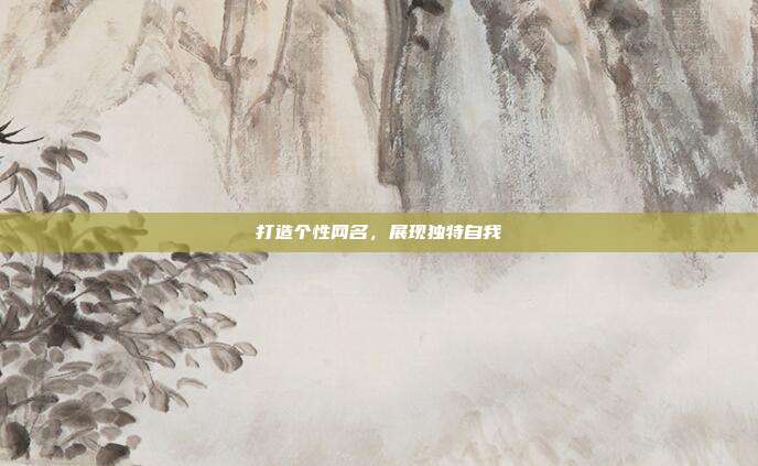打造个性网名,展现独特自我