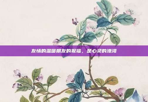 友情的温暖朋友的祝福,是心灵的港湾
