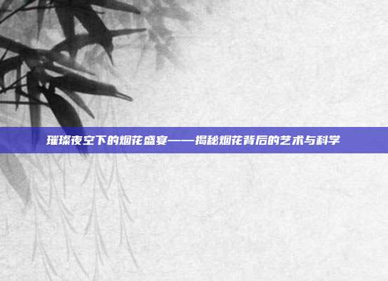 璀璨夜空下的烟花盛宴——揭秘烟花背后的艺术与科学