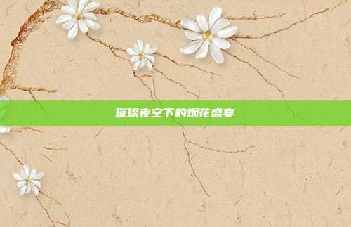 璀璨夜空下的烟花盛宴