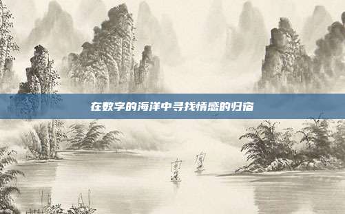 在数字的海洋中寻找情感的归宿