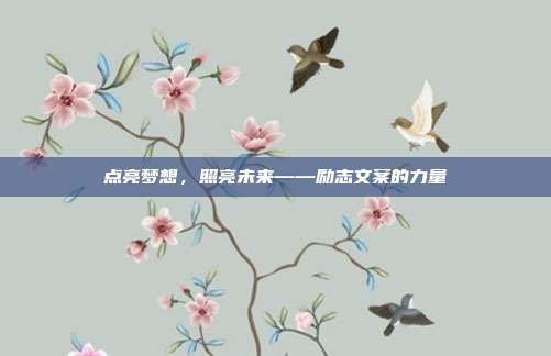 点亮梦想，照亮未来——励志文案的力量