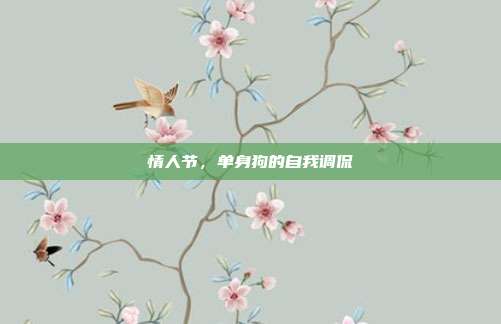 情人节，单身狗的自我调侃
